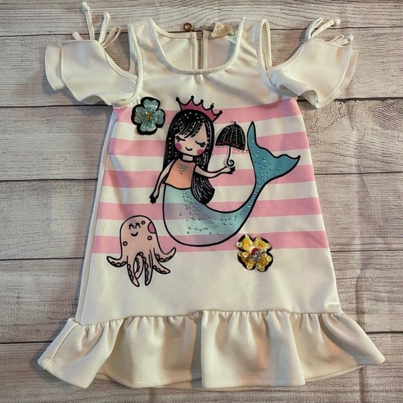 Hannah Banana Sparkly Mermaid Dress Sz 5